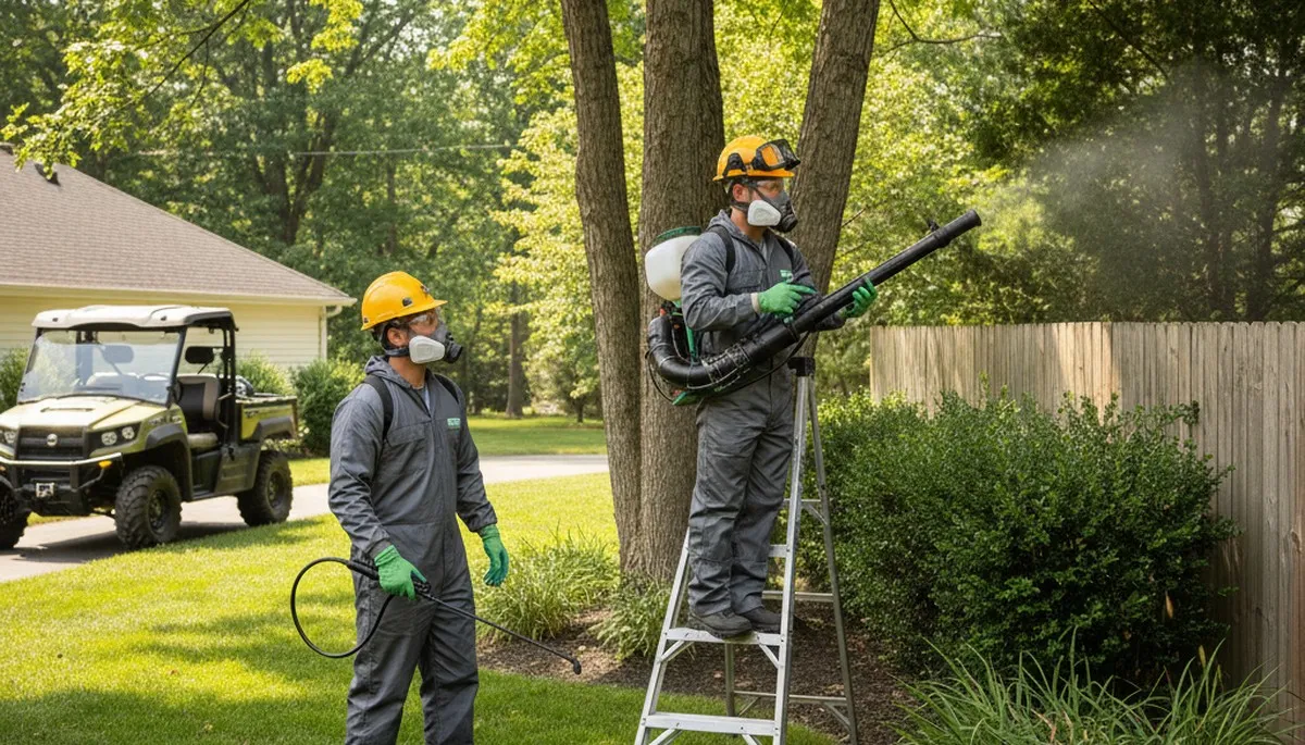 Professional tick control treatment for Cleveland, OH residential yards and wooded properties